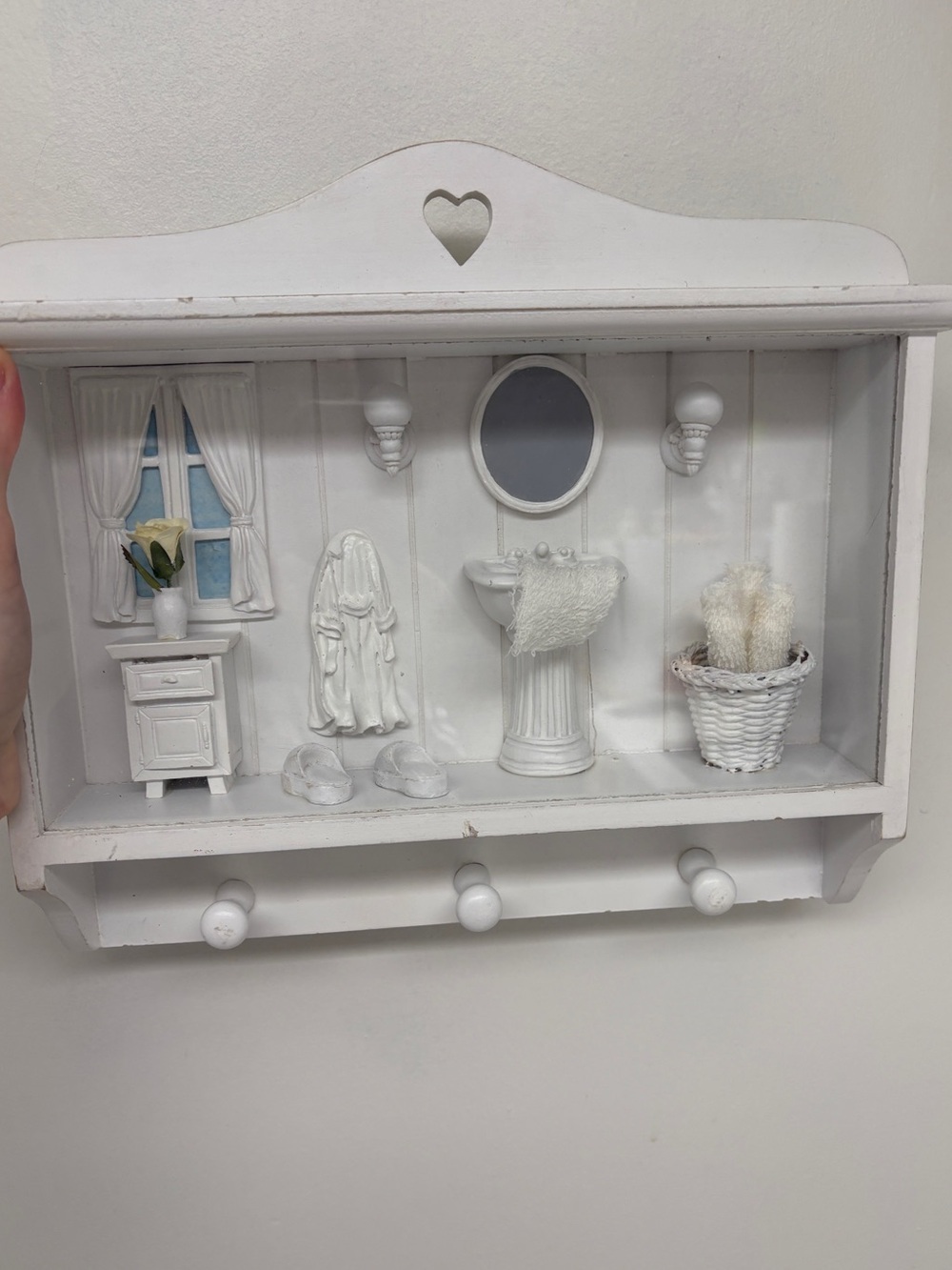 Miniature Bathroom Shadow Box Display
